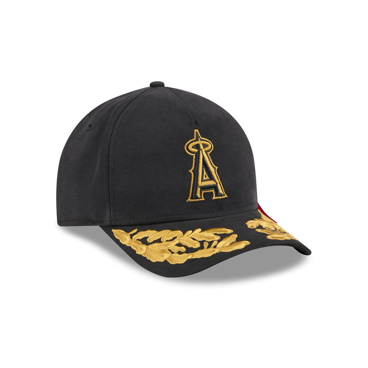 Alpha Industries x Los Angeles Angels Black 9FORTY M-Crown A-Frame Snapback Hat
