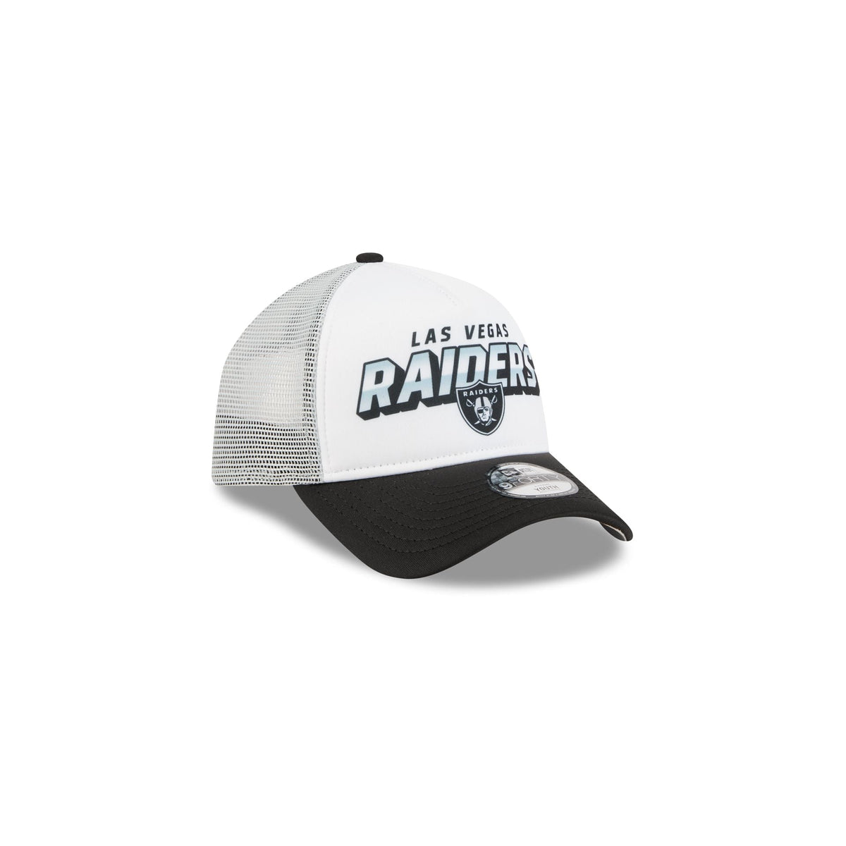 Las Vegas Raiders Shine Kids 9FORTY A-Frame Trucker Hat