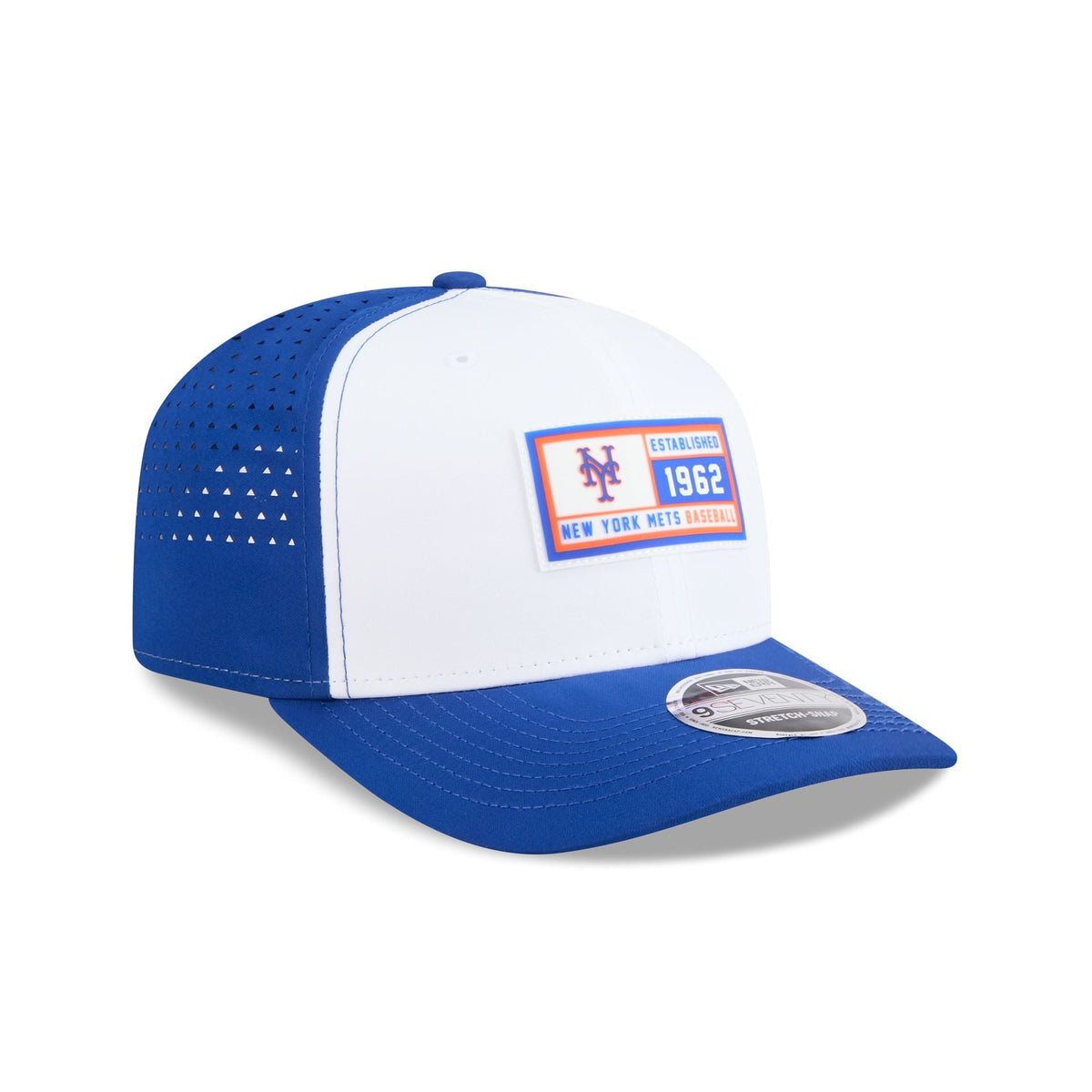 New York Mets Est. Patch 9SEVENTY Stretch-Snap Hat