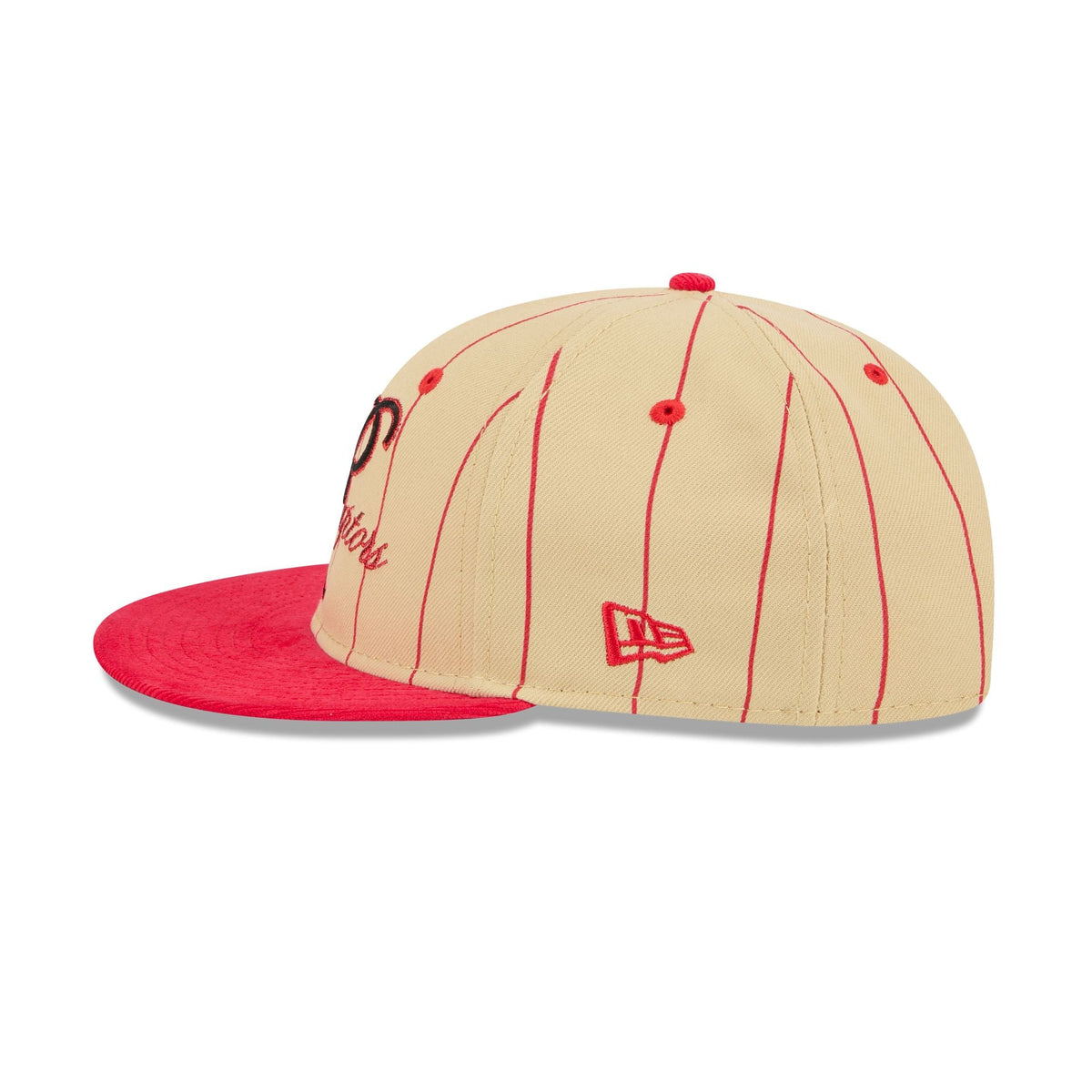 Toronto Raptors Pinstripe Script Retro Crown 9FIFTY Adjustable Hat