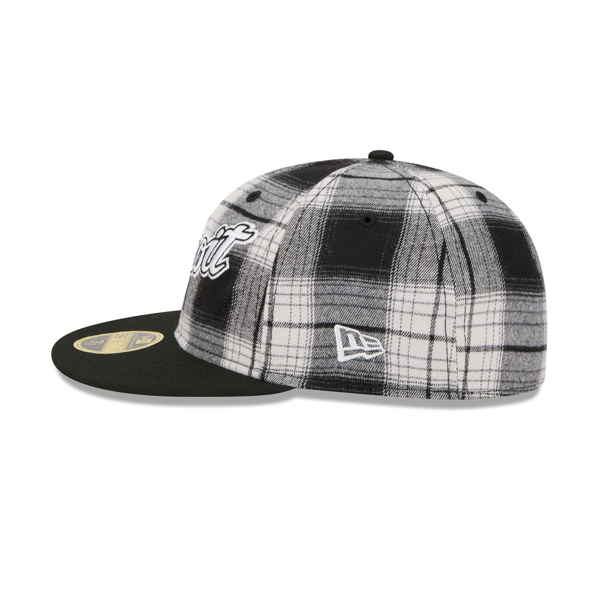 Detroit Tigers Grunge Plaid Retro Crown 59FIFTY Fitted Hat
