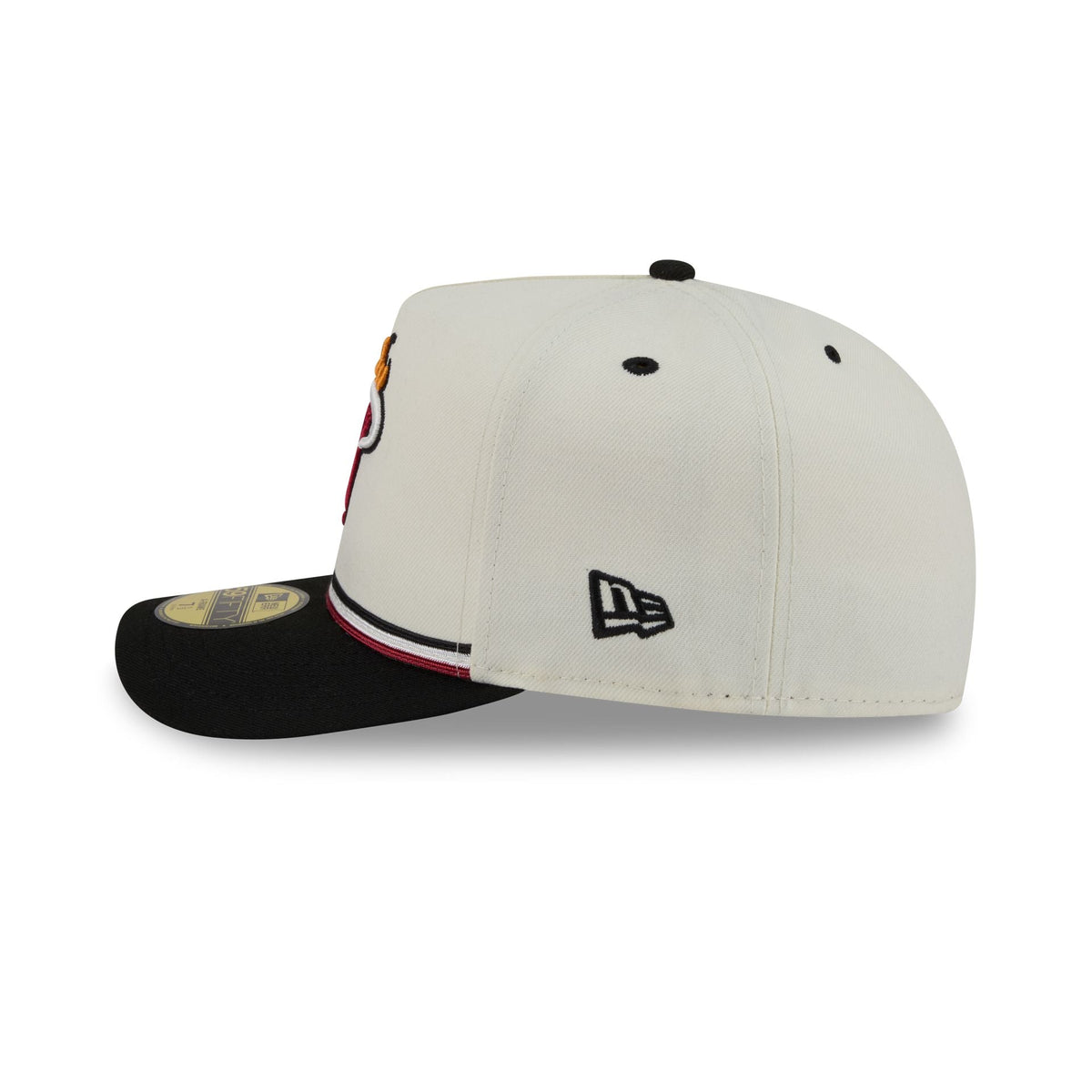 Miami Heat Vintage Stripe 59FIFTY A-Frame Fitted Hat