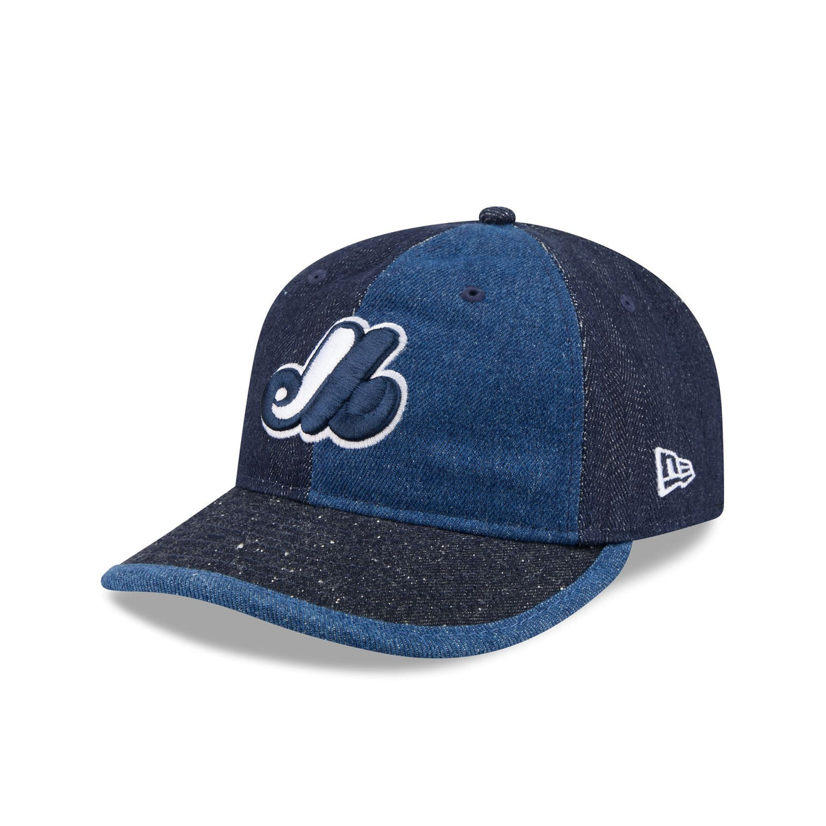 Montreal Expos Multi-Panel Denim Retro Crown 59FIFTY Fitted Hat