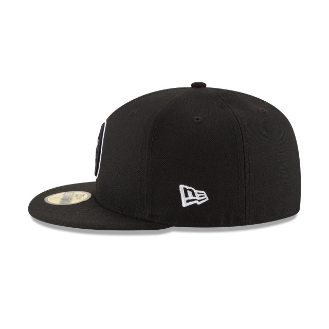 Pittsburgh Steelers Black & White 59FIFTY Fitted Hat