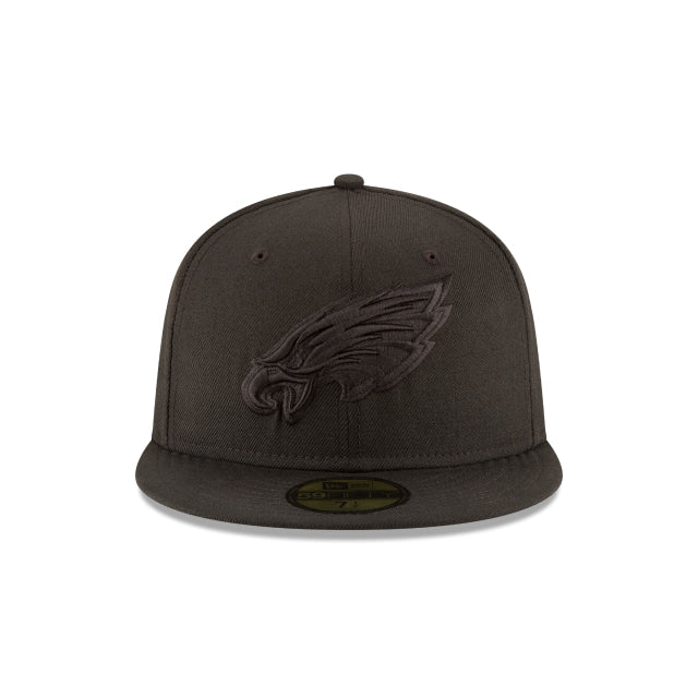Philadelphia Eagles Black On Black 59FIFTY Fitted Hat